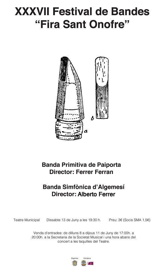 XXXVII Festival de Bandes “Fira Sant Onofre”