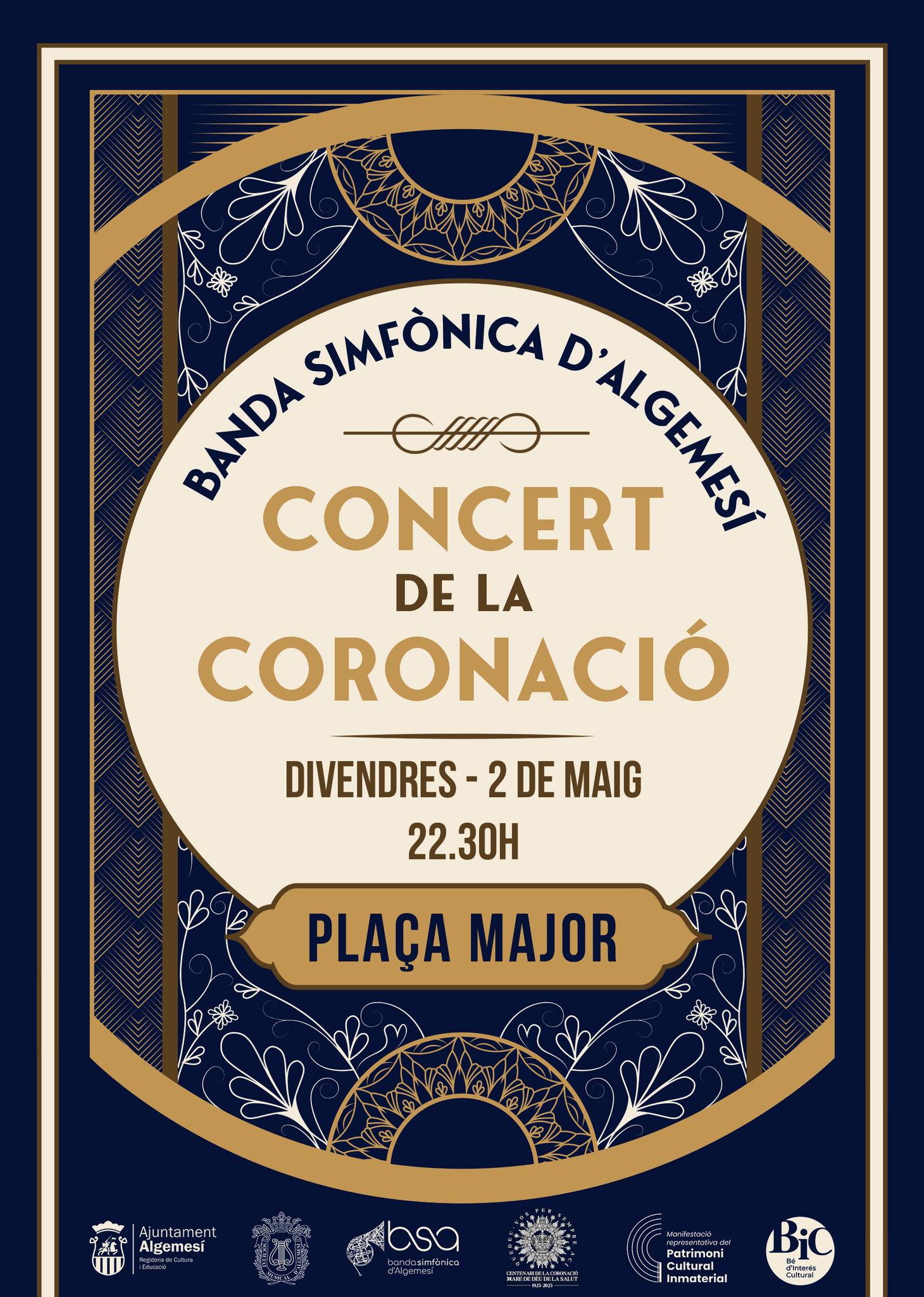 La Banda Simfònica d’Algemesí oferirà un concert especial amb motiu del Centenari de la Coronació de la Mare de Déu de la Salut