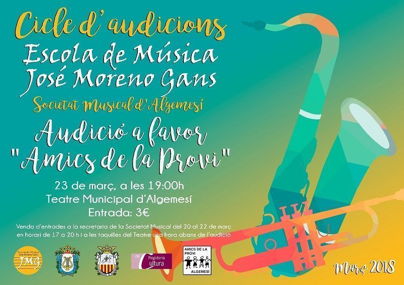 Els Amics de la Provi i l’Escola de Música JMG s’uneixen en una audició