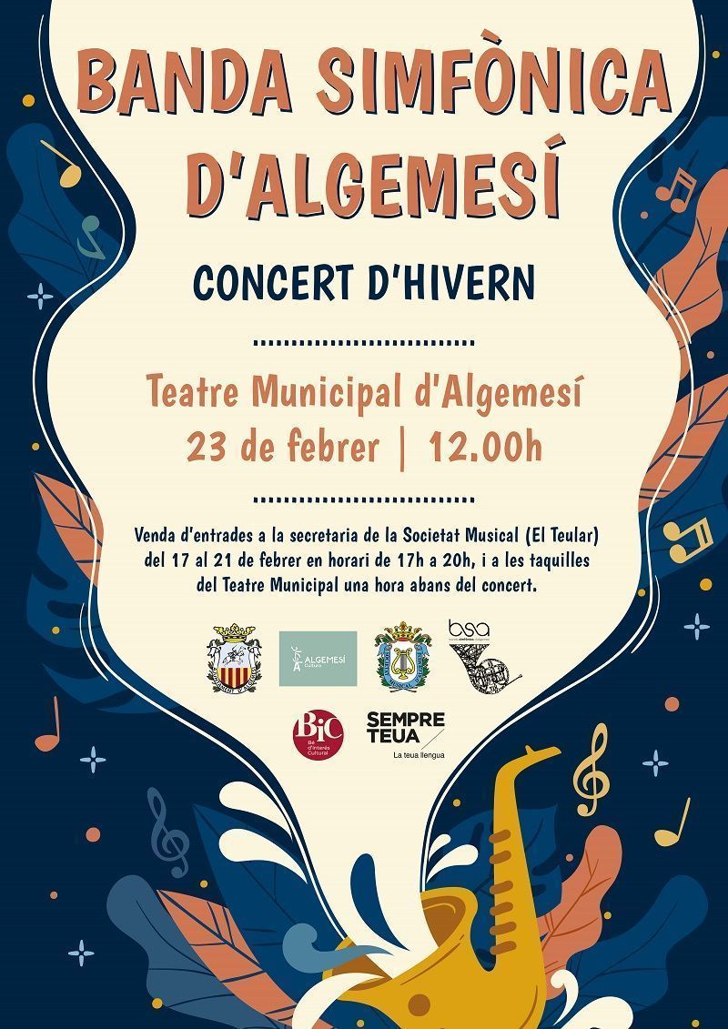 Música valenciana i argentina al pròxim concert de la Banda Simfònica d’Algemesí